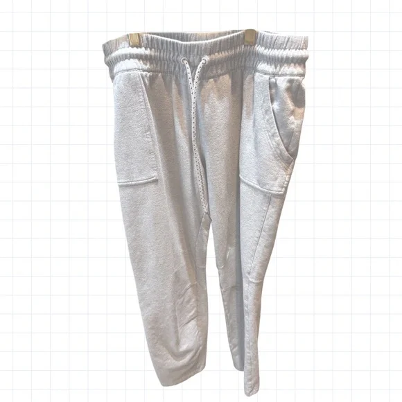 Adidas Light Gray Jogger Sweatpants Activewear | Size Large - Picture 5 of 7